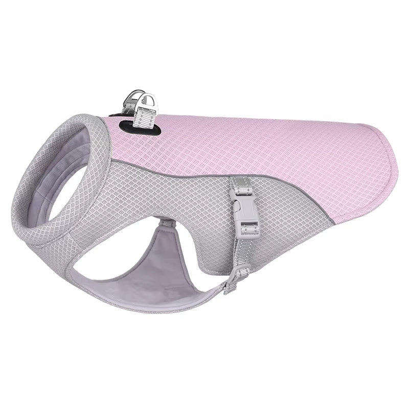Summer Dog Cooling Vest Harness Reflective Quick Release Hot Pet Clothes Cool Jacket for Small Medium Largr Dog Accessories