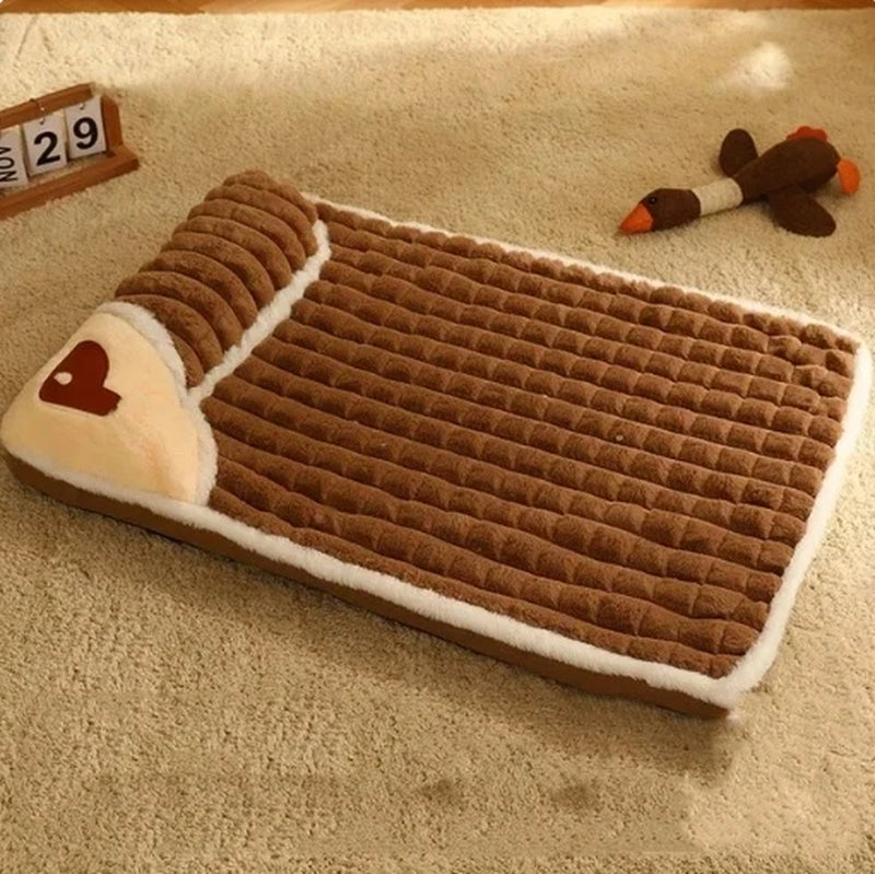 Machine Washable Dog Bed Removable Orthopedic Puppy Cushion Winter Memory Foam Dog Pillow for Small Medium Large Dogs and Cats