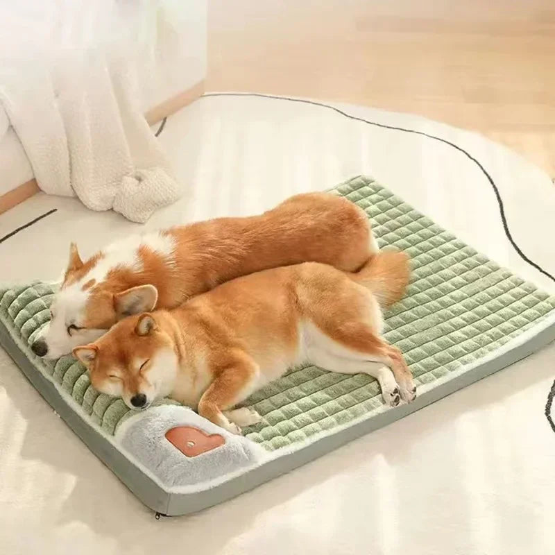Machine Washable Dog Bed Removable Orthopedic Puppy Cushion Winter Memory Foam Dog Pillow for Small Medium Large Dogs and Cats