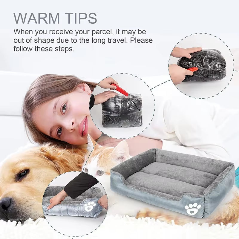 XXL Pet Bed Sofa Soft Washable Autumn Winter Warm Plush Big Cat Dog Beds for Large Dogs Pet Home Supplies Best Selling Products