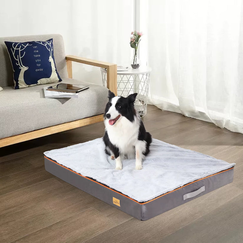 Dog Pet Bed Large Padded Orthopedic Dog Bed Foam Cushion Pets Pillow Bed with Washable Cover